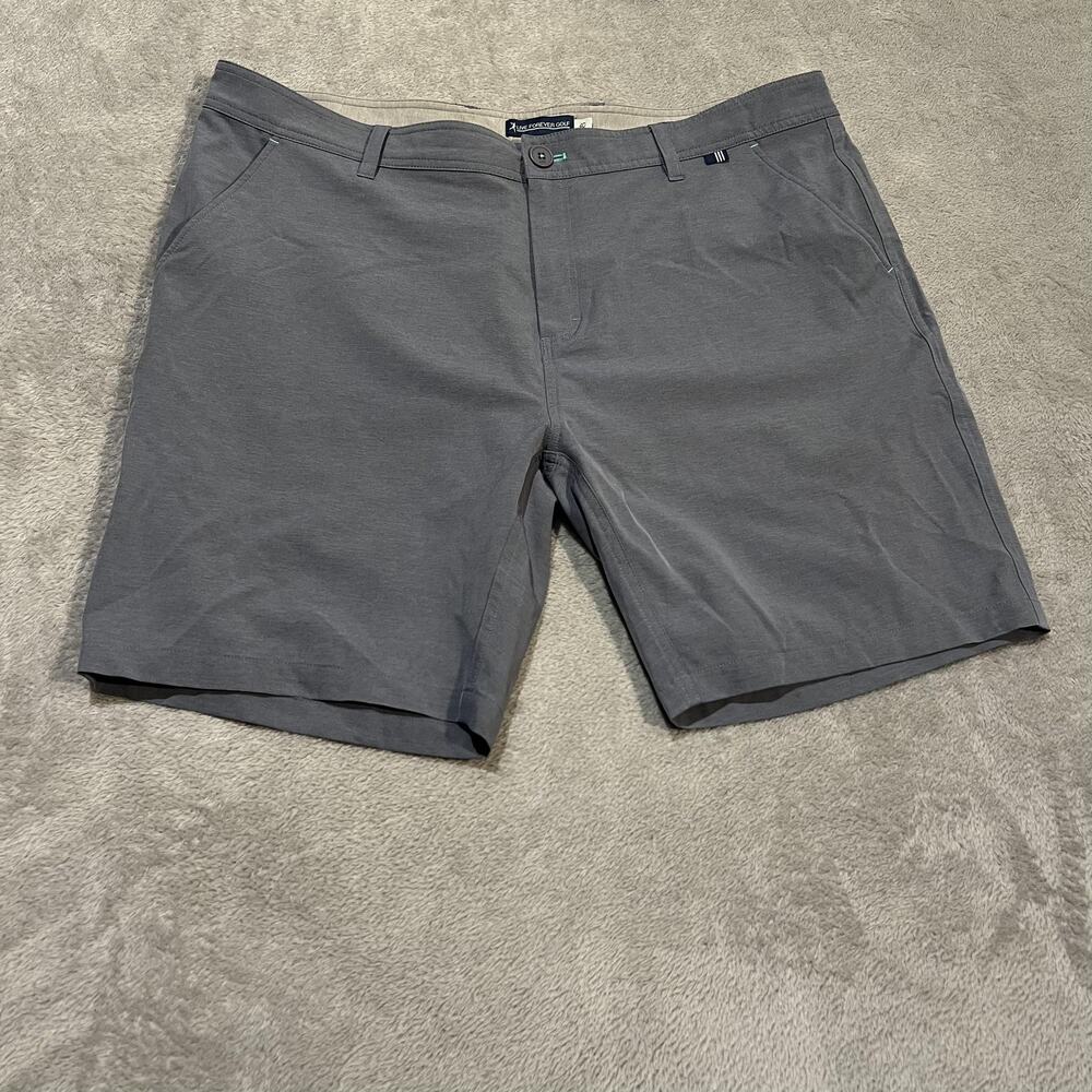 Live Forever Golf Shorts Mens 40 Gray Hybrid Performance Stretch Chino Athletic